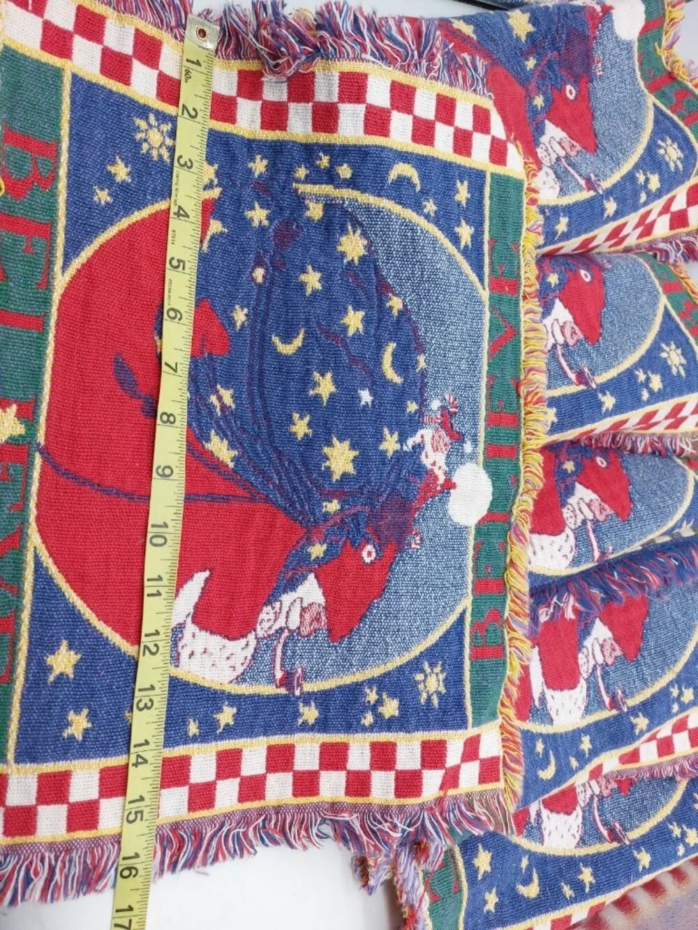 Santa Claus Placemats Vintage Tapestry Set Of 6 Placemats Believe